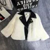 Inverno Madre Figlia Cappotto in pelle di pelliccia sintetica Per bambini Pelliccia di volpe artificiale Giacca per ragazze Bambini Abiti eleganti boutique TZ422 240123