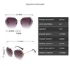 Новый модный дизайн, винтажные солнцезащитные очки-пилоты без оправы, женские и мужские ретро-очки с градиентными линзами, женские солнцезащитные очки UV400 230920