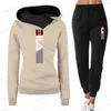 Men's Hoodies Sweatshirts Tracksuit Women Winter 2023 Female Pullovers Hoodies+Pants Jogging Woman Two Pieces Set Sports Suit for Women Clothing Outfits T240126