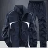 Men's Tracksuits Athletic Running Tracksuit Set Casual Full Zip Gym Jogging 2 Piece Sweat Suit For Spring Autumn Basketball Sports Suits