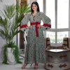 Etnisk klädfabrik Outlet Arab Womens Muslim Coat Chiffon Flower Rhinestone Dress Summer Outwear