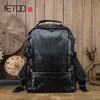 HBP AETOO Handmade cowhide backpack men's personality trend backpack men's leather backpack2573