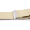 Män axelband Vuxen 6-klippknappdräkt Pants Solid Color Suspender Stark elastisk elastisk band