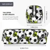 Sacos cosméticos futebol esporte bolas de futebol lápis casos caneta caixa saco estudante grande capacidade escritório pencilcases