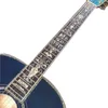 2023 40 OM MOLD SIDE WORD -Drewno twarz Whole Abalone Black Finger Acoustic Acoustic Guitar