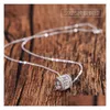 Hangertjes kettingen Modieuze hanger ketting Kubieke Zirkonia Dames Sier Cilinder Zirkoon Sterling Sieraden Drop Levering Sieraden Nec Dhhoe