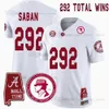 292 Nick Saban Custom Alabama Crimson Tide Vapor Limited Retirement Jersey All Ed