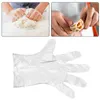 Disposable Gloves 100PCS Transparent Thickened TPE Food Grade Protective Film BBQ Kitchen Accessories