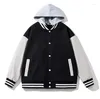 Men's Jackets Autumn For Men Jacket Winter Women Plus Size Hooded Baseball Coats Vestes Jaqueta Masculina