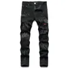 Hommes Designers Miris Jeans Hommes S Imprimer Distressed Ripped Biker Slim Denim Droit Pour Femmes Armée Mode Mans Pantalon Skinny