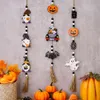 Andra evenemangstillförsel Scene Dress-Up Halloween Träpumpa Ghost Pärlor Stringhängen Dag av de döda hemväggpartiet hängande ornament F007