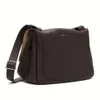 The Row Women's Bag Small and Popular Cowhide Flip Top One Shoulder Crossbody Handheld Mail Bag