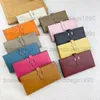 Designer long plånböcker ESPOM Hela äkta läder blixtlåsmyntkorthållare handväskor mode cowskin plånbok för lady kvinna med serienummer låda