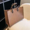 Sac fourre-tout monogrammé Vintage de haute qualité, fourre-tout de grande capacité pour maman, vente en gros, 2024