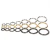 Bärare 10st Öppnad Circle O Ring Metal Spring Buckle Keyring Open Loop Leather Bag Hardware Accessories Hooks Dog Chain Snap Clasp