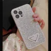 Women Phone Case Cover Diamond For IPhone Cases 14 Pro 13 11 12 Pro Luxury Designer Phone Cases Classic Triangle Shockproof Cases Covers