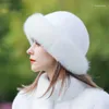 Berets Winter Fisherman's Hat Natural Norek Hair Snow Snow Fashion Travel 2024