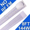 NO-RF RM 25 Pack LED T8 Mağaza Işığı, 4ft 72W 6500K Beyaz Bağlanabilir LED Entegre Tüp Işıkları Garaj, Atölye, Çalışma Tezgahı için LED Çubuk Işıklar