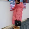 Down Coat Children's Winter Jacket For Girl Long Warm Parka Cotton Kids Windbreaker Cold Clothes Tonåring Overcoat Snow Wear