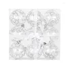 Party Decoration Christmas Ball Ornaments 9pcs Shatterproof Clear Balls Hanging Loop Included X3UC