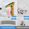 Bathroom Sink Faucets Smart Sensor Basin Faucet Automatic Sensitive Waterfall Washbasin Tap G1/2"