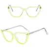 Zonnebril Trendy computerbril Anti-glare UV Cat Eye Montuur zonder sterkte Blauw licht Dames