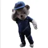 Traje de mascota de oso de peluche de piel personalizado de alta calidad Traje de personaje de dibujos animados Traje de fiesta al aire libre de Navidad Vestido de fiesta Ropa publicitaria promocional