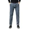 ICPANS Outono Verão Denim Jeans Homens Reta Estiramento Regular para Homem Preto Clássico Vintage Mens Calça Tamanho Grande 2938 40 240124