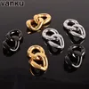 Charm Vanku 2pcs Simple Chain Ear Hangers Weights Ear Plugs Body Jewelry Piercing Dangle Gauges Tunnles Earrings Fashion Jewelry Gift