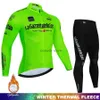 Survêtements pour hommes Tour d'Italie Hiver Thermique Fece Set Vêtements de cyclisme Jersey Costume Sport Équitation Vélo VTT Vêtements 19D Bavoir Pantalon Chaud SetsH24126