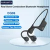 Headphones PARAMITA Real Bone Conduction Bluetooth Headphone Wireless Earphone IPX6 Waterproof Headset with Mic for Workouts Driving Sports