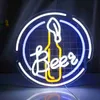 LED Neon Sign Bar Beer LED Neon Sign Light Wall Hanging Decor Beer Glass Bottle Neon Lamp for Bar Club Shop Decoration Party LED Neon Light YQ240126