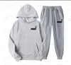 Men's Tracksuits Autumn Winter Hooded Sweatshirt Suit Men And Women Couple Jogging Hoodies+Sweatpants Two Pieces Set Streetwear Casual Clothing T240126