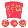 Cadeau cadeau 30pcs enveloppes rouges paquets de bronzage d'argent chinois pour les enfants