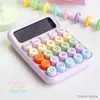 Calculators Colorful Calculator Student Cute Flexible Keyboard Mechanical Calculator for Financial Accounting Office Use Desktop Stationery