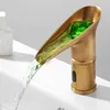 Bathroom Sink Faucets Smart Sensor Basin Faucet Automatic Sensitive Waterfall Washbasin Tap G1/2"