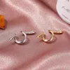 Rücken Ohrringe Clip-Ohrring ohne Piercing geometrischer Metallschmuck Persönlichkeit Punk-Spirale