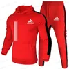 Trainingspakken voor heren 2-delige trainingspakken voor heren 2024 Herfst Winter Joggen Sportpakken Sets Trainingspakken Hoodies Jassen en atletische broeken Herenkleding T240131