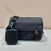 Bolso cruzado de diseñador para hombre, cartera de lujo a la moda, bolso de hombro, cartera, bolso de mensajero, monedero de cuero de nailon de alta calidad, tarjetero