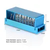 30 Holes Aluminium Dental Bur Burs Holder Block Disinfection Box Autoclave High/Low Speed Handpiece Needles Holder