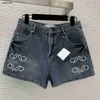 lu High Quality designer women Lowee shorts Jean luxury clothing for ladies summer Embroidered high waisted decoration Jeans