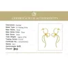 Earrings Lotus Fun 18K Gold Exquisite Lovely Knot Long Tassel Dangle Earrings For Women 925 Sterling Silver Fashion Jewelry New Arrival