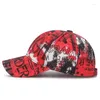 Ball Caps VACIGODEN Mode Persoonlijkheid Graffiti Tie-dye Baseball Cap Mannen Vrouwen Unieke Street Style Hip Hop Outdoor Sport zonnehoed