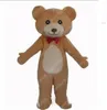 Hochwertige kundenspezifische rote Krawatte Teddybär Maskottchen Kostüm Cartoon Charakter Outfit Anzug Weihnachts