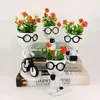 Vases Modern Design Plant Pot Home Decor Human-shaped Succulent Flower Artificial Set For Office Unique