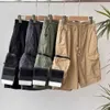 Shorts pour hommes Hommes Designer Shorts Poches Travail Cinq Pièces Pantalon Stones Island Femmes Été Sweat Multi-Fonction Cuisse Court Casual Lâche 665