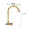 Bathroom Sink Faucets Antique Brass Single Handle Faucet Leakproof Bright Brushed Finish Easy To Install Cross Knob For