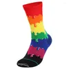 Calzini da uomo 10 paia per uomo Calcetines Hombre Uomo Divertente Donna felice Regalo Basket Skateboard Meias Skarpetk Corap Socken