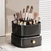 Boîtes de rangement Cas Cosmétique Organisateur Bijoux Grands Tiroirs 360 Support D'affichage Capacité Rotative Brosses Vanity Box Maquillage Cosmétiques Avec