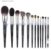 Make-up-Pinsel, 12 Stück, Puder, Foundation, Kontur, Rouge, Make-up-Pinsel-Set, Beruf, Bronzer, Bildhauerei, Make-up-Werkzeug, Augen-Make-up-Pinsel-Set, 8–15 Stück, Q240126